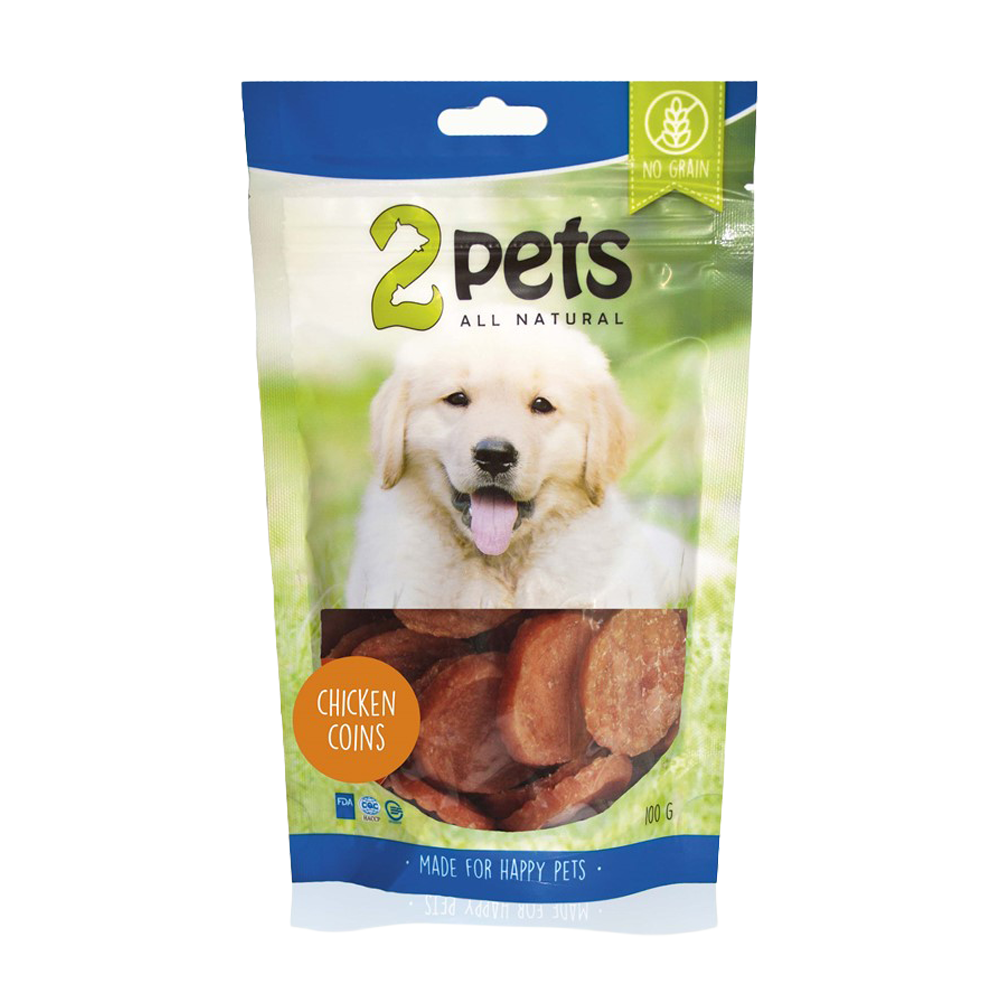 2PETS Hundesnack Hühnermünzen – 100 G