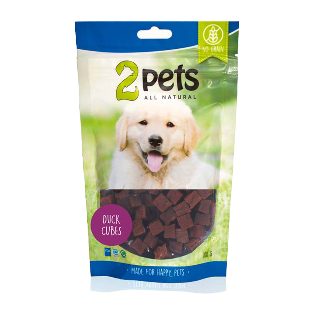 2PETS Hundesnack Entenwürfel – 100 g