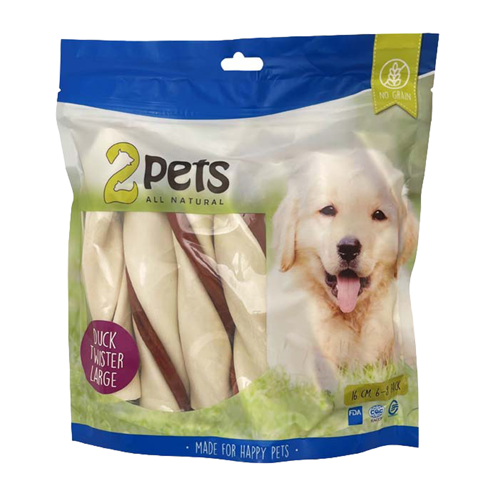 2PETS Tuggtwister M Ankfilé Large – 500 G