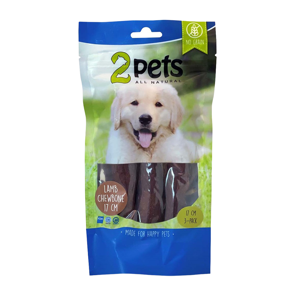 2PETS Tuggrulle M Lamm – 17 CM – 3ER-PACK