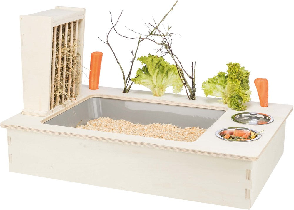 Foderstation m. skålar/höhäck | Endast 1179 kr! - Zoogiganten