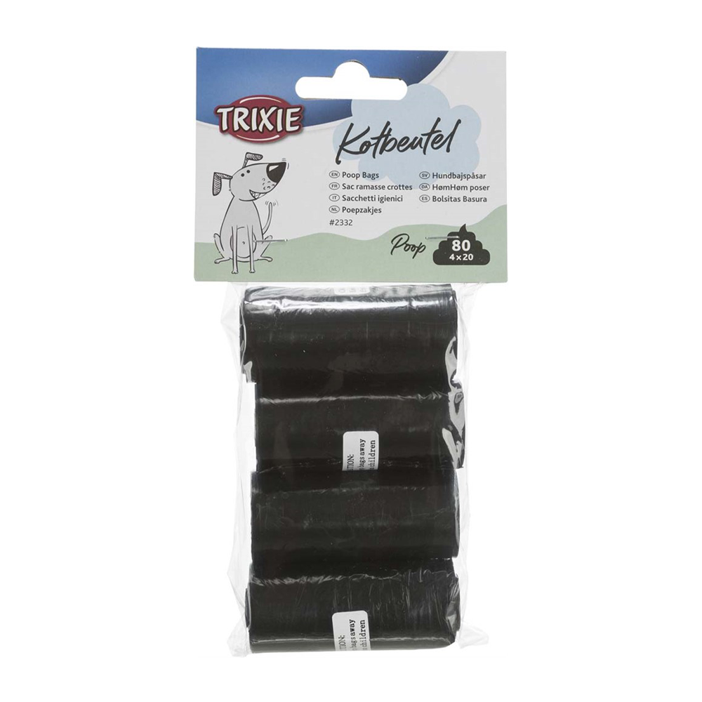 Bajspåsar M Svart - 4X20 ST