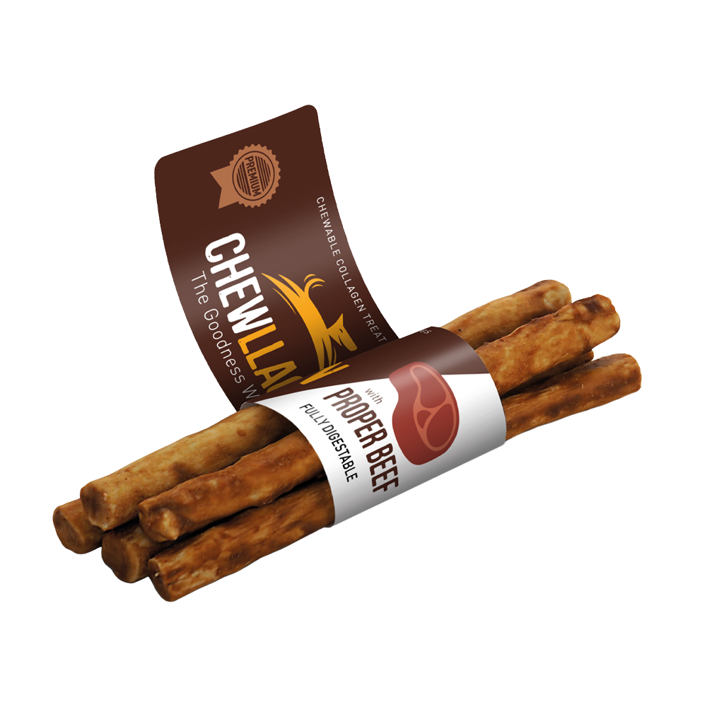 Chewllagen Tuggpinnar 5 - Pack Nöt - 12.5 CM