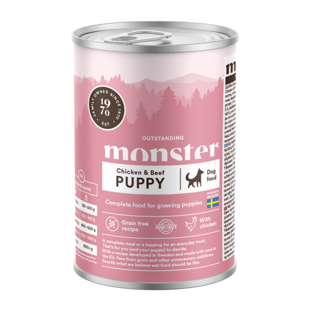 Monster Dog Puppy Chicken Burk – 400 g