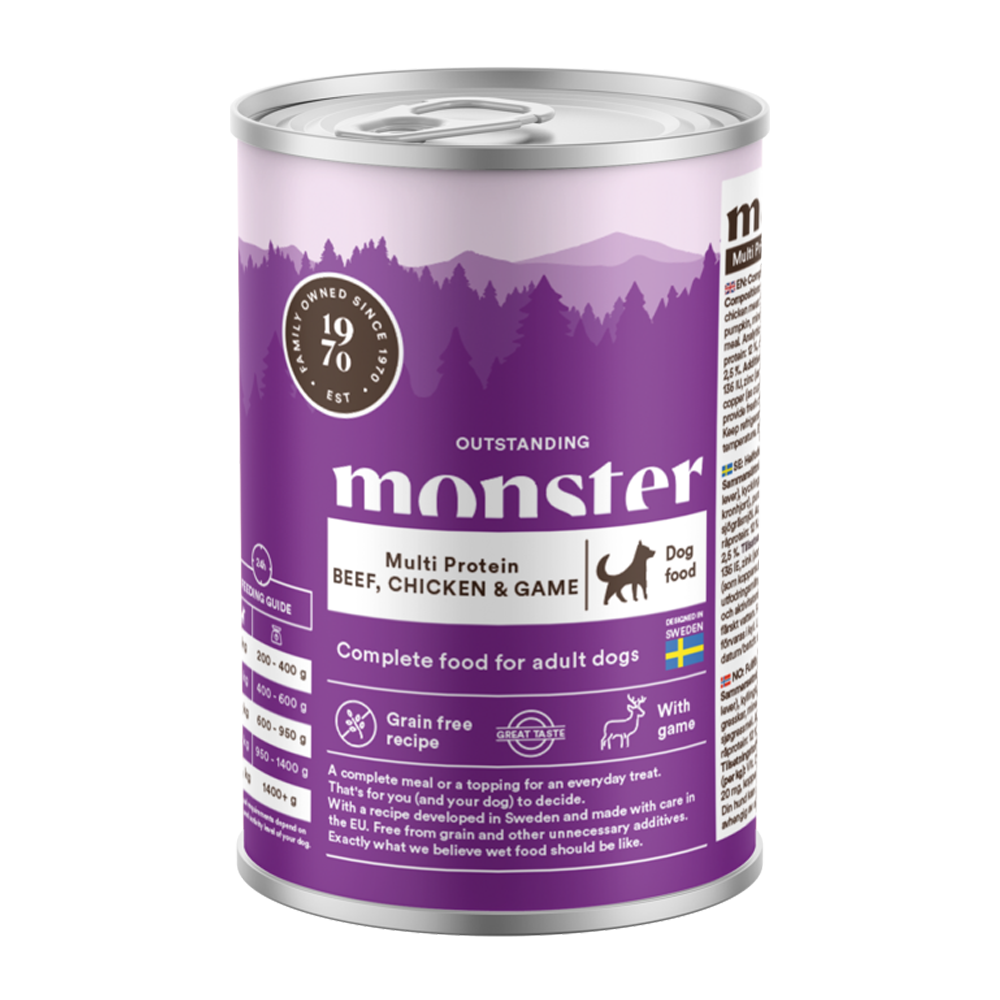 Monster Dog Multi Rind/Huhn/Wild Burk – 400 g
