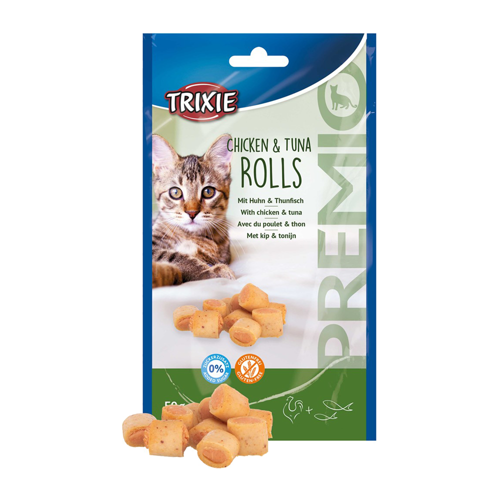 Premio Hähnchen-Thunfisch-Rolle – 50 g