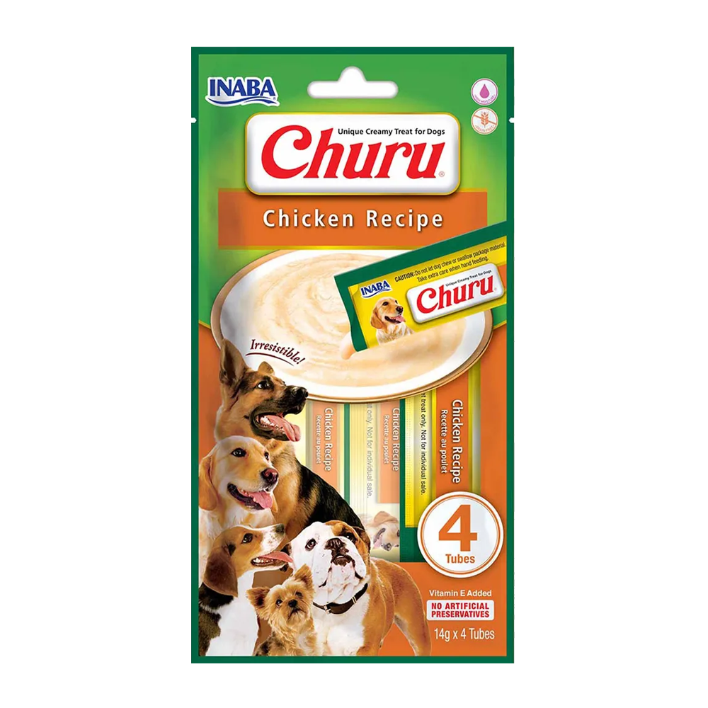 Churu Dog Chicken – 4 Stück