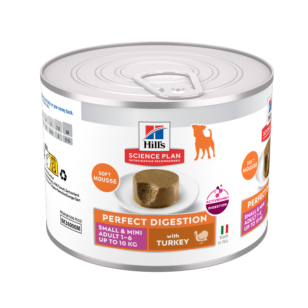 Science Plan Canine Adult Perfect Digestion Mousse Small&mini Truthahn – 200 g