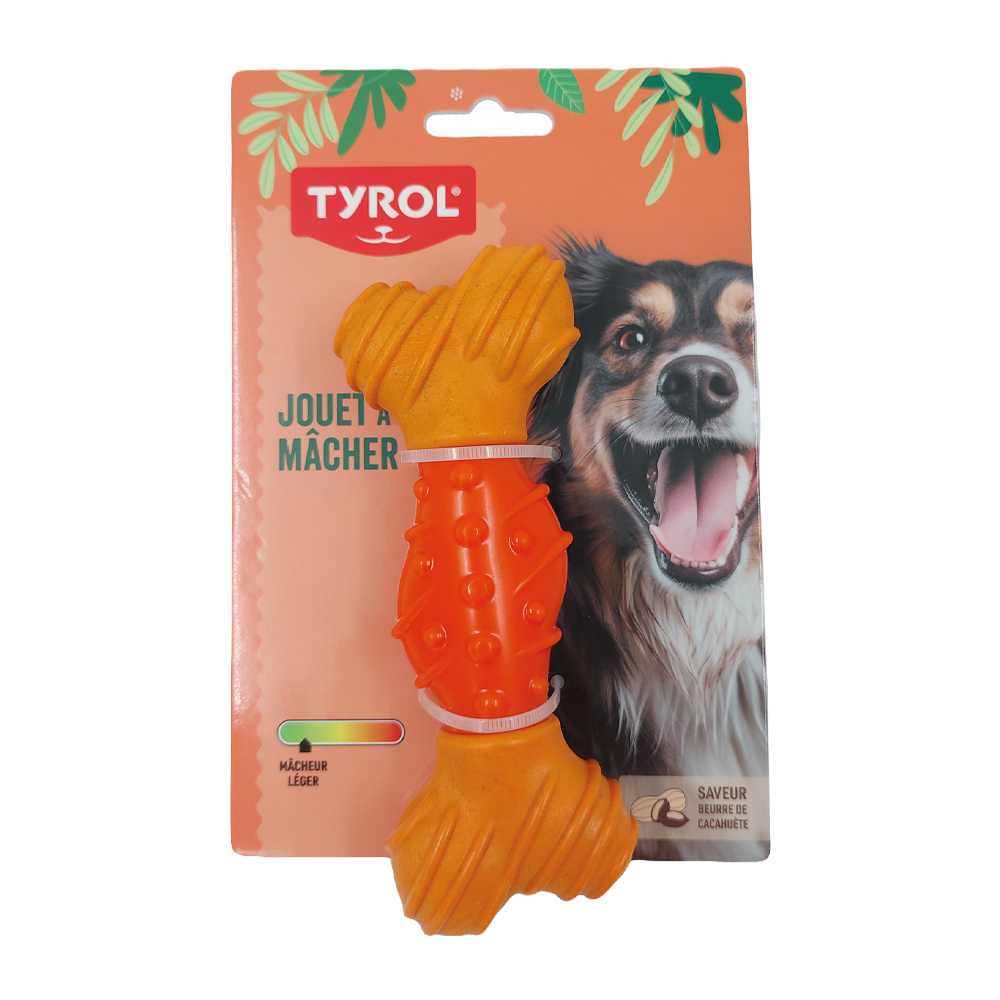 Hundeknochen aus Bambus/Gummi Small Tyrol – 15 cm