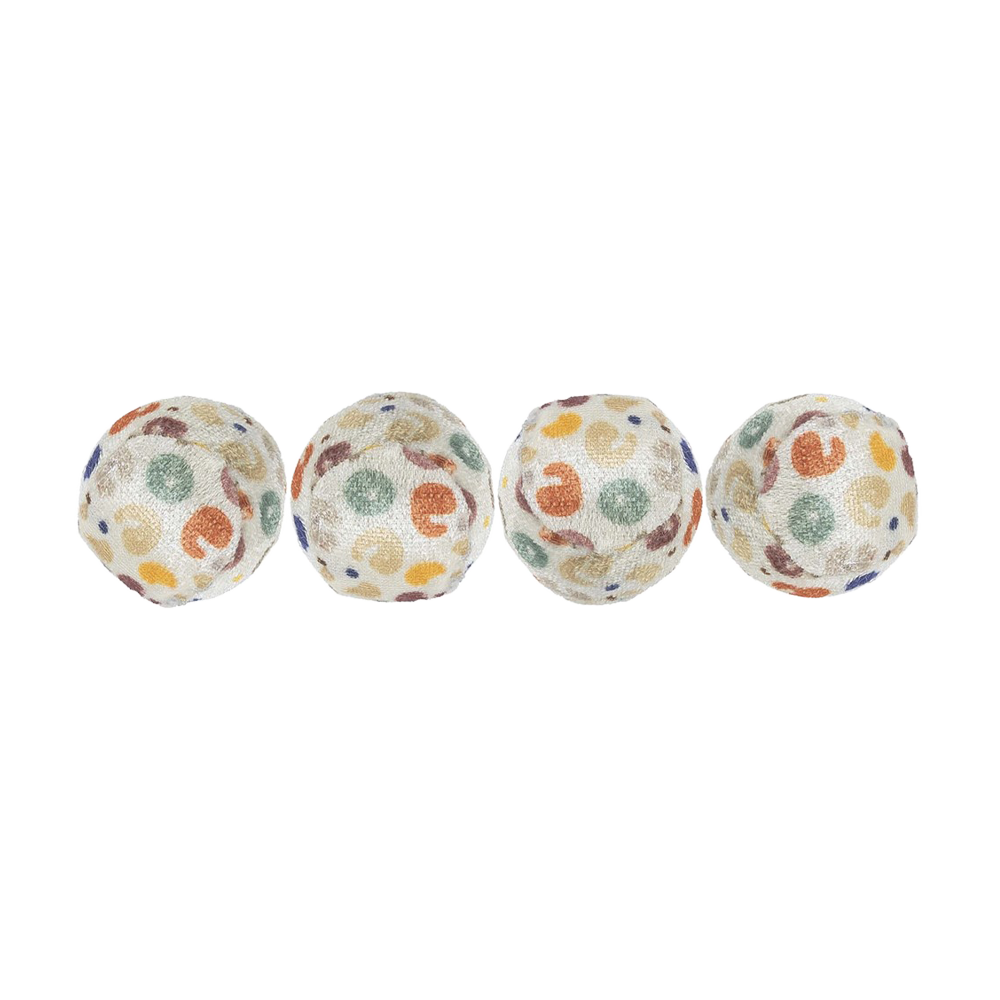 Katzenspielzeug Leopardball 4er-Pack – 3,5 cm
