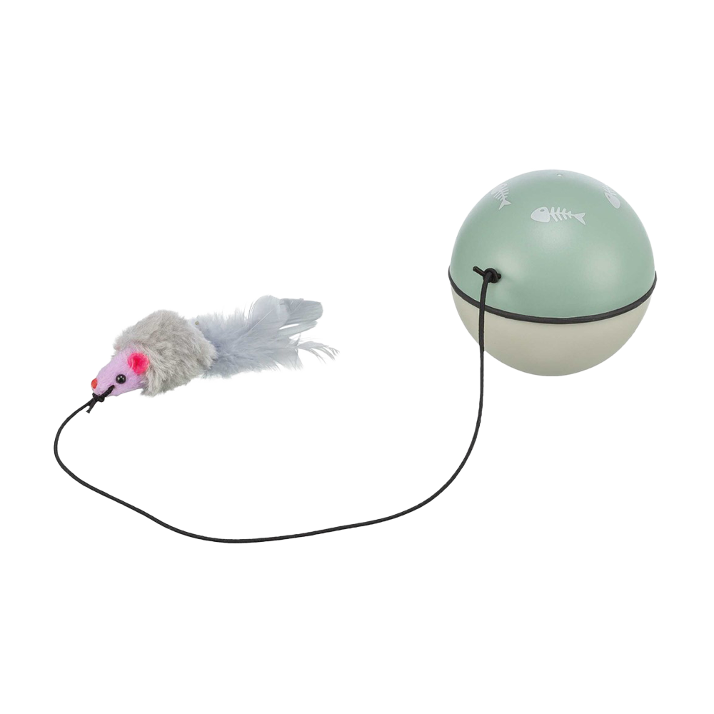 Katzenspielzeug Turbinioball mit Maus – 9 cm
