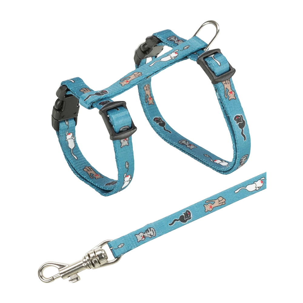 Junior Katzengeschirr + Leine 21–33 cm