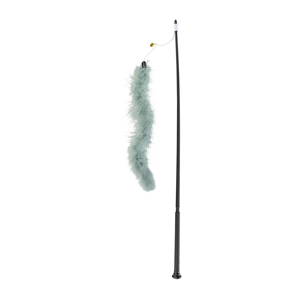 Katzenwedel XXL mit Federboa – 65 cm