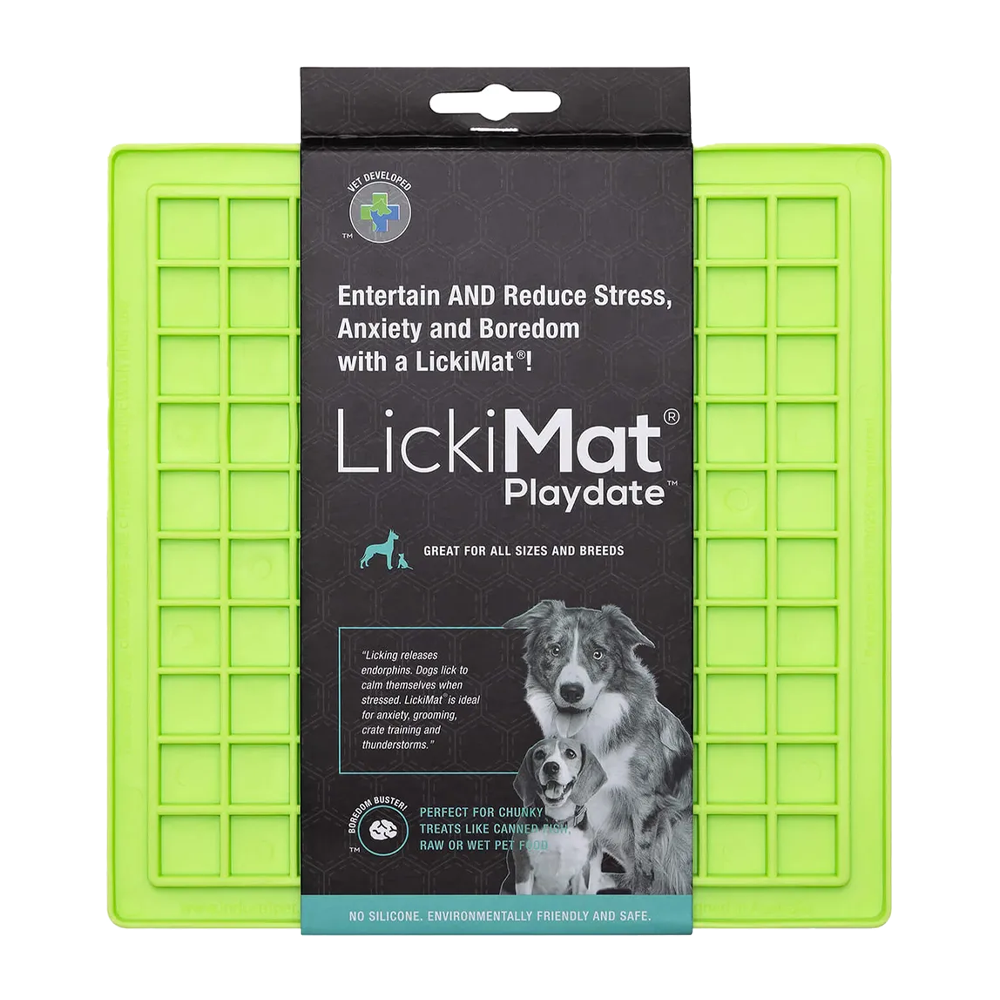 Hundeschüssel Lickimat Playdate Grün – 20 x 20 cm