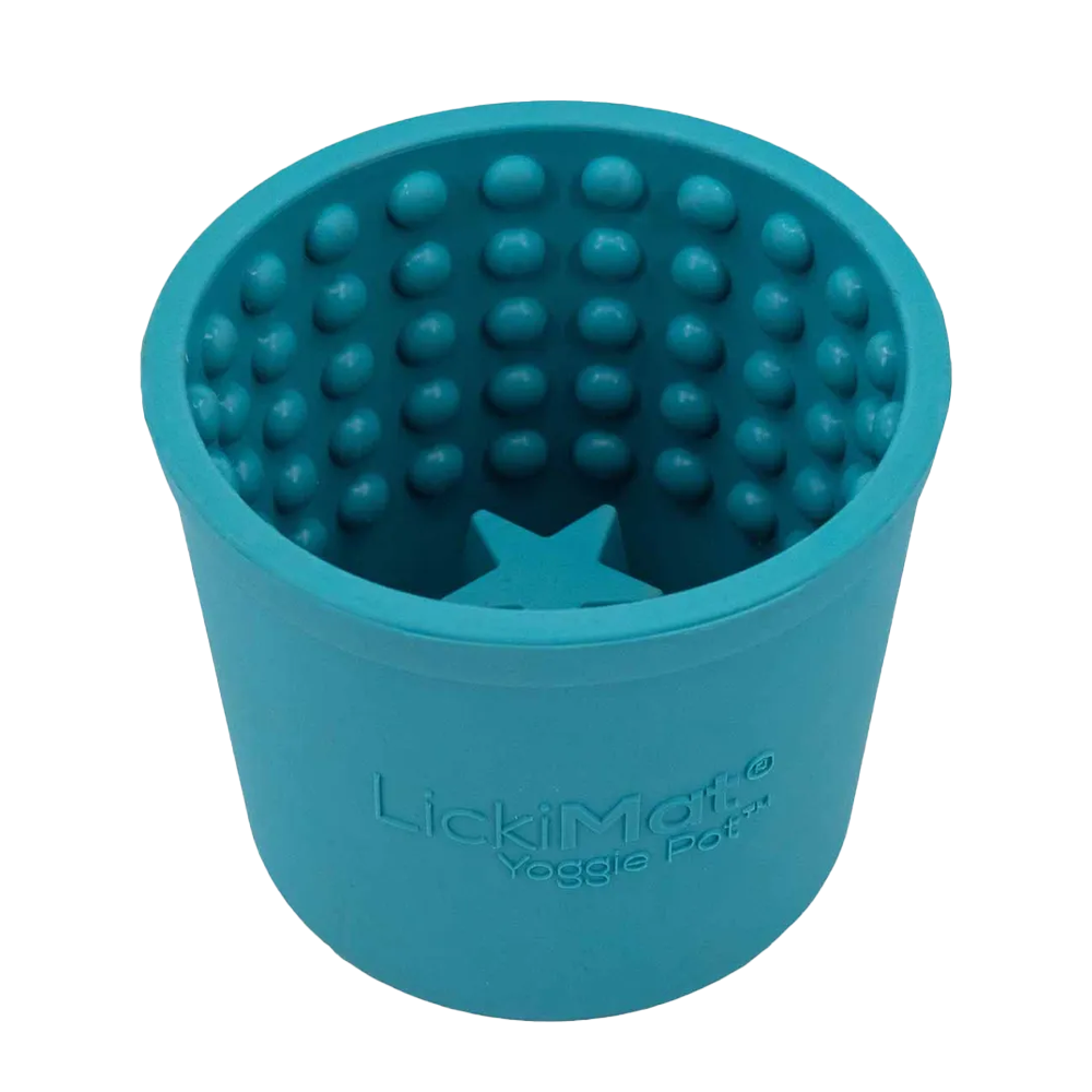 Hundeschüssel Lickimat Yoggie Pot – Hellblau