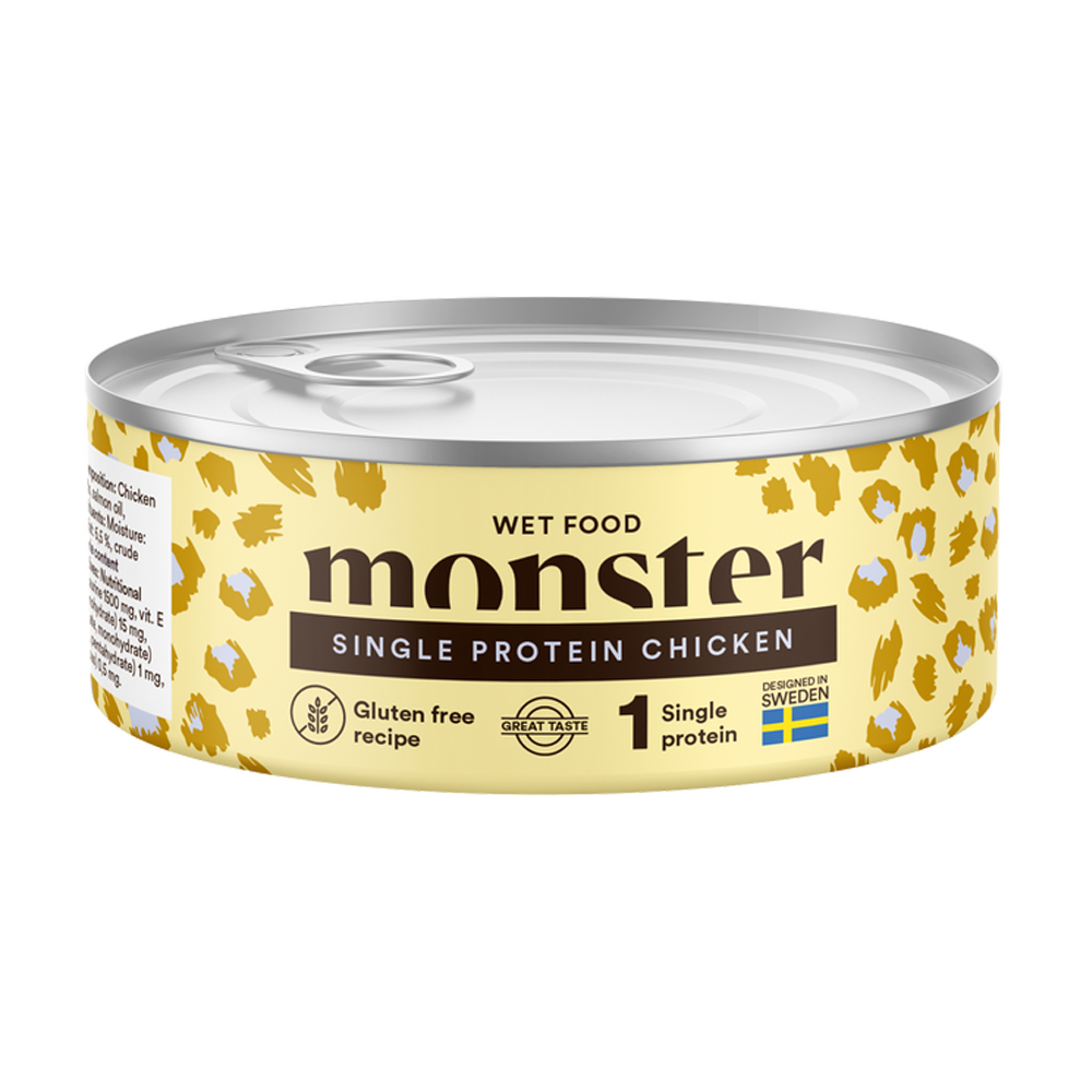 Monster Cat Adult Single Chicken Burk – 100 g