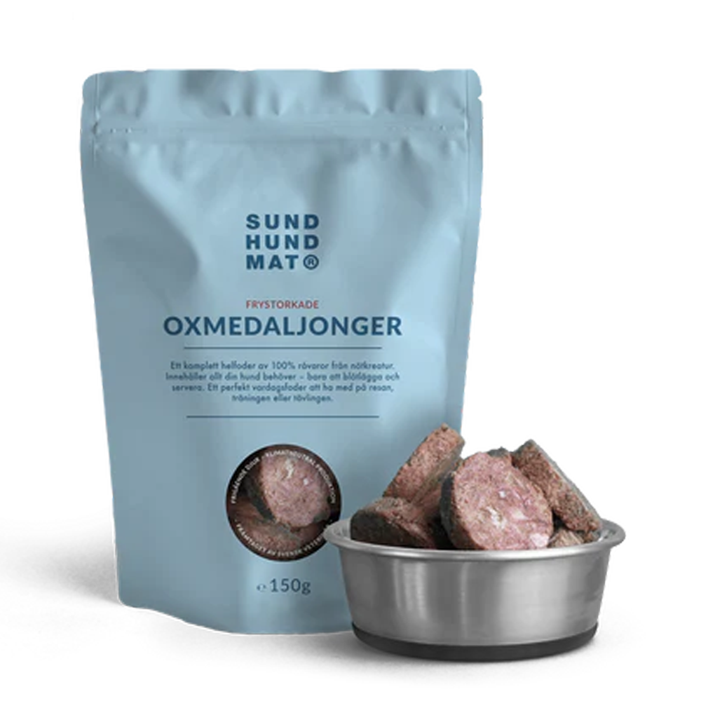 Gefriergetrocknete Rindermedaillons – 150 g