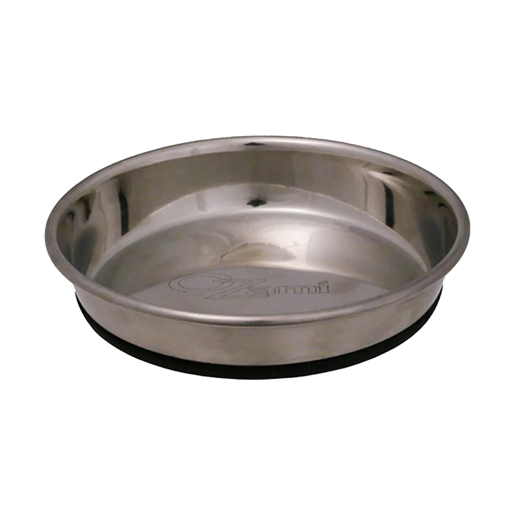 Katzenfressnapf Edelstahl Anti-Rutsch Schwarz - 350 ml
