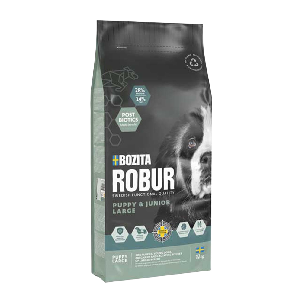 Bozita Robur Puppy & Junior Large – 12 KG