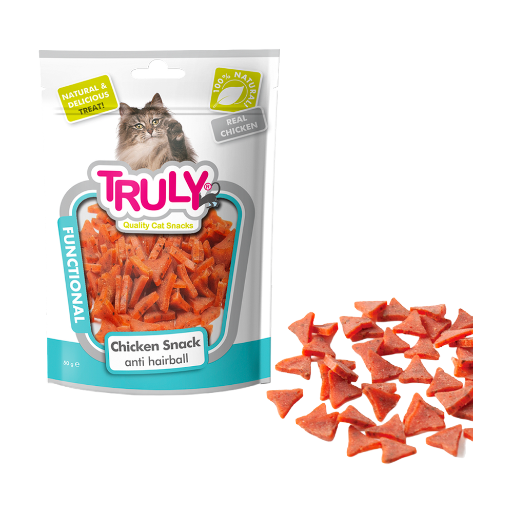 Truly Cat Chicken Snacks Anti Hairball – 50 g