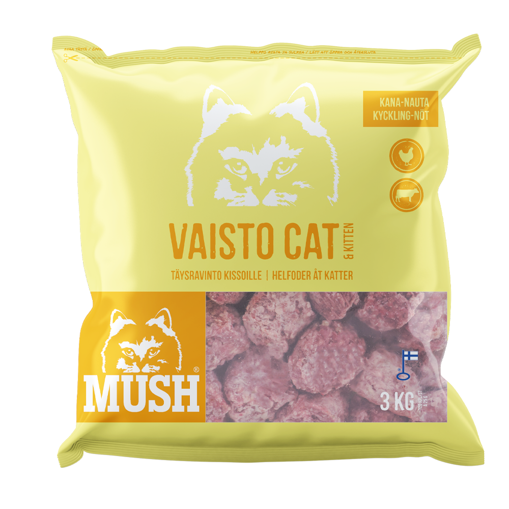 Mush Vaisto® Cat Gelb (Huhn – Rind)