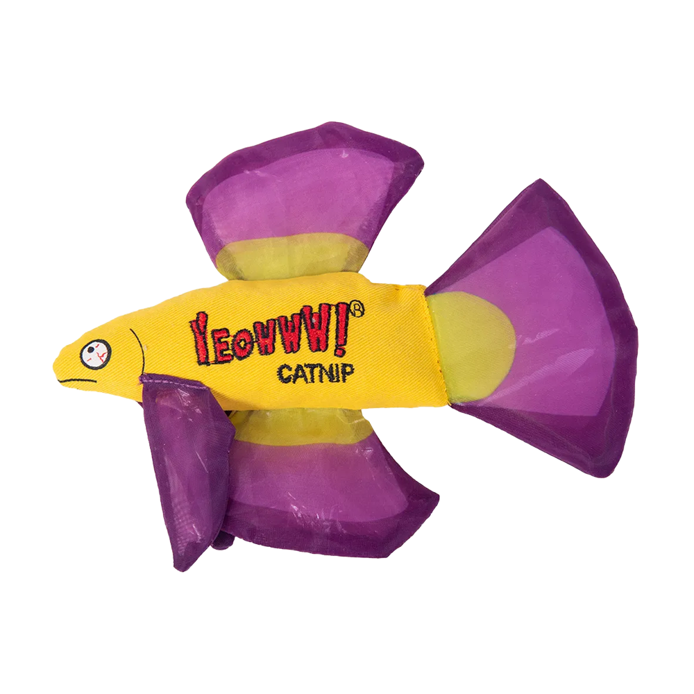 Yeowww Katzenminze Mo Betta Fish Lila – 16,5 x 12,7 x 2,5 cm
