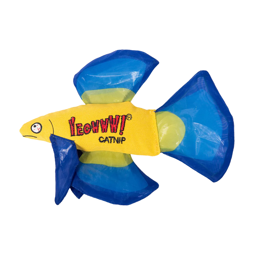Yeowww Katzenminze Mo Betta Fish Blau – 16,5 x 12,7 x 2,5 cm