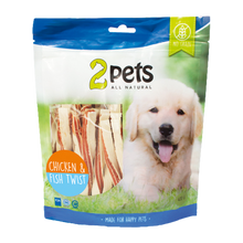 2PETS Dogsnack Huhn&Fisch Twist – 400 G