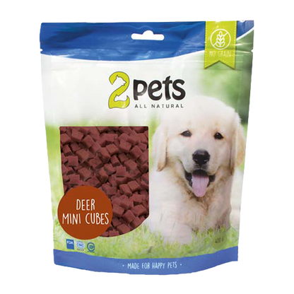 2PETS Hundesnack Deer Minicubes