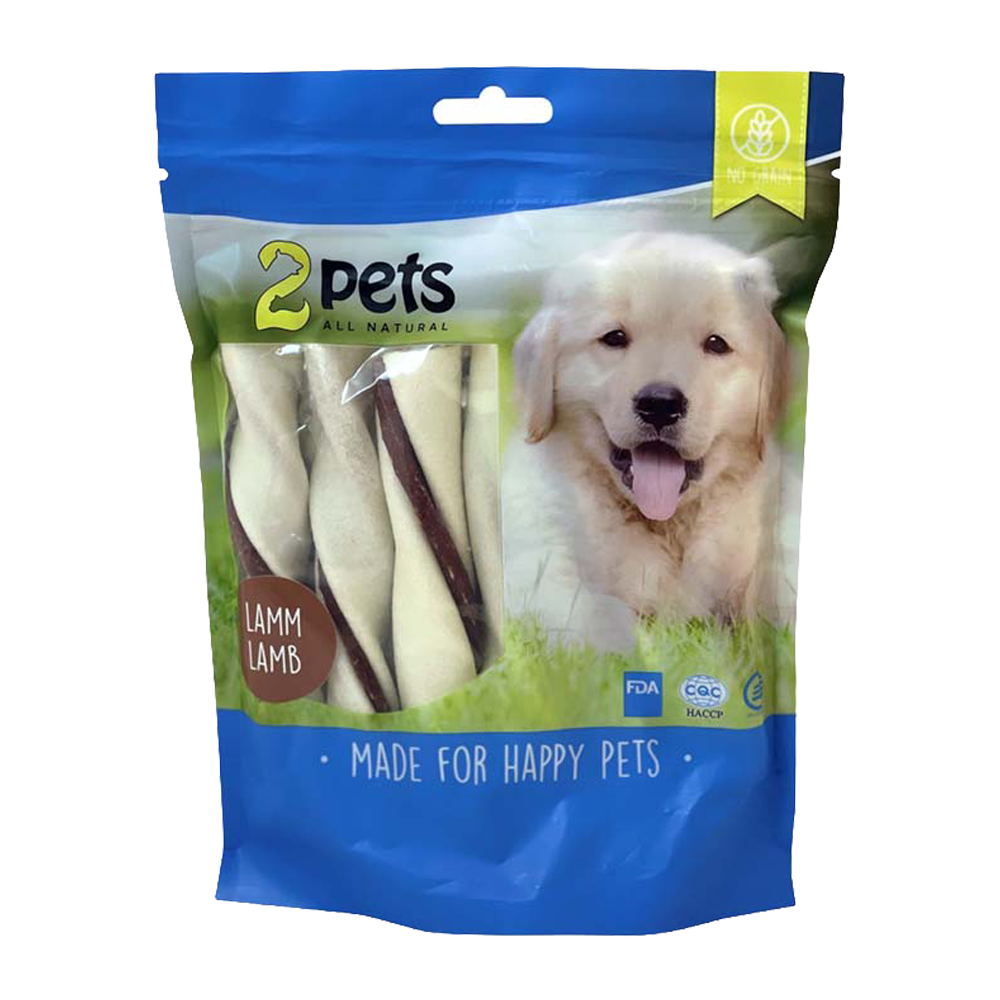 2PETS Tuggtwister M Lamm Medium – 170 g