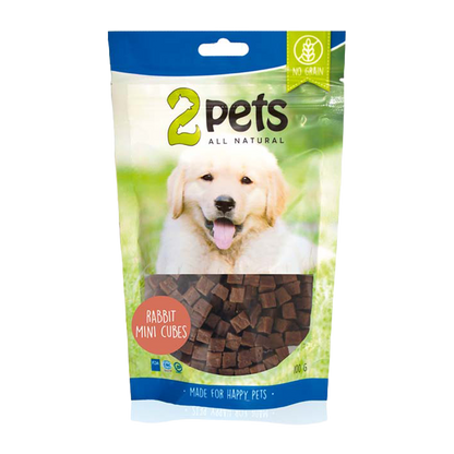 2PETS Dogsnack Rabbit Minicubes