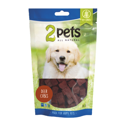 2PETS Dogsnack Deer Cubes