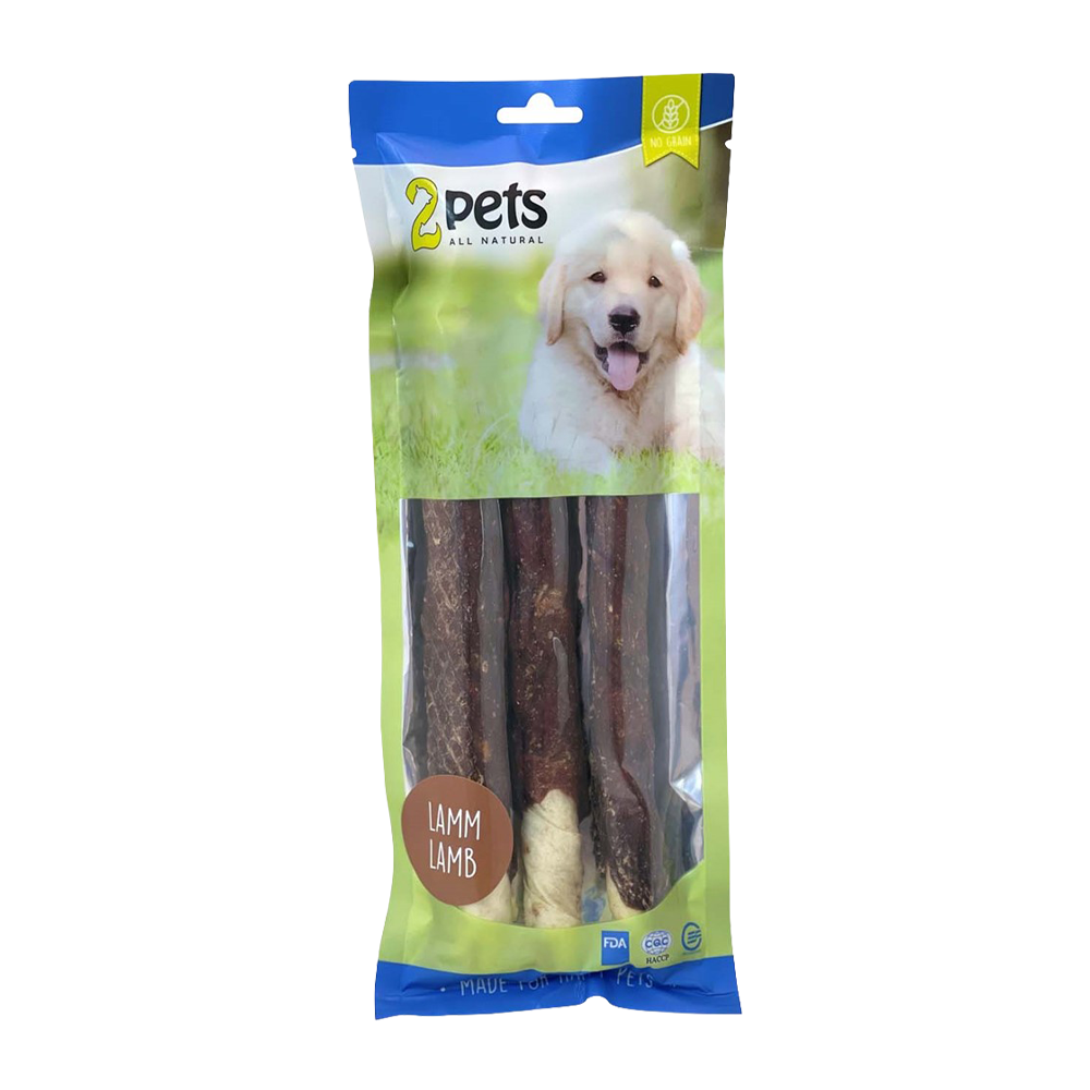 2PETS Tuggrulle M Lamm – 28 CM – 3ER-PACK
