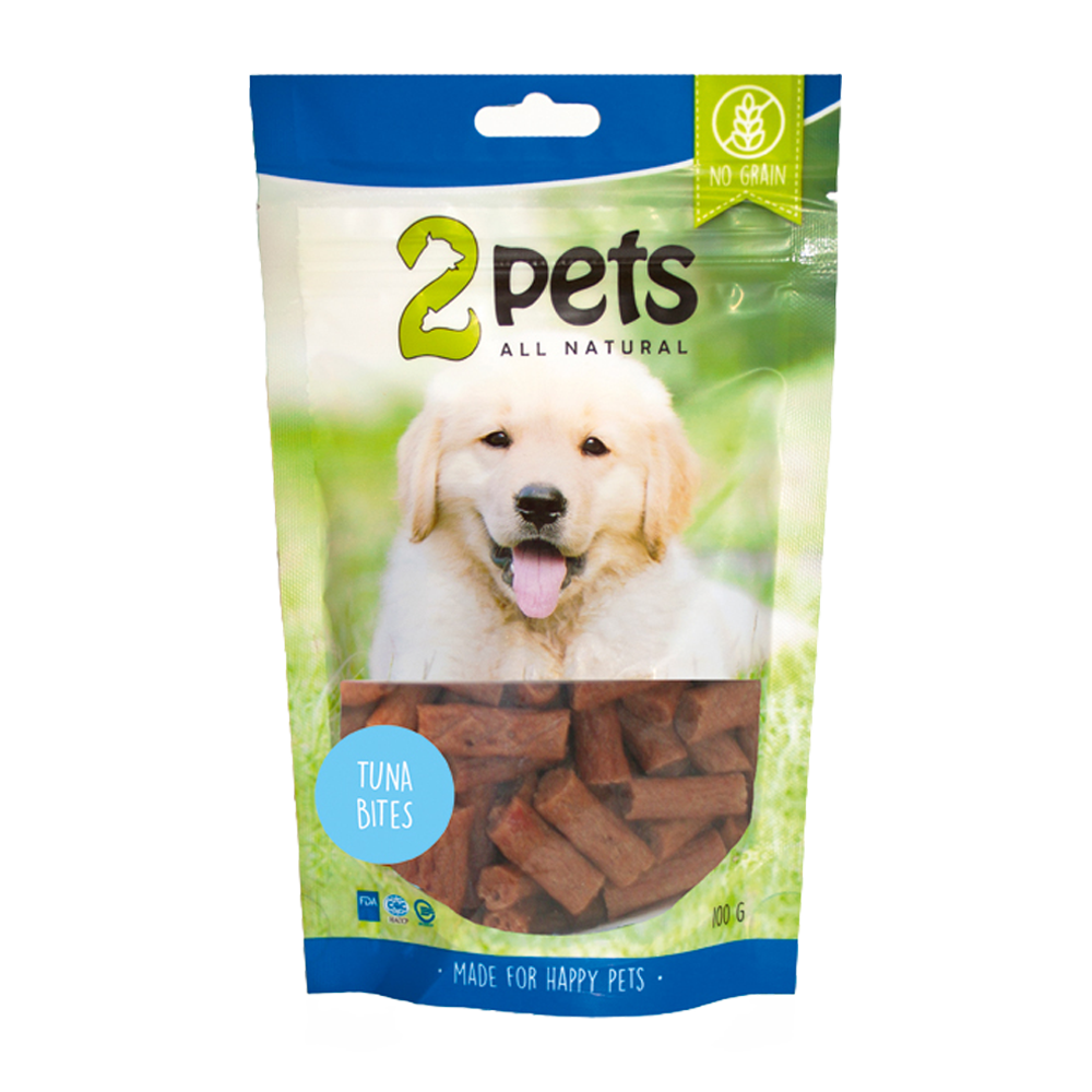 2PETS Dogsnack Thunfisch-Häppchen – 100 g