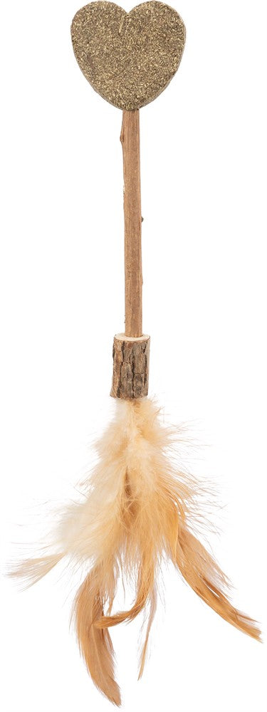 Matatabi-Stick mit Catnip-Herz – 23 cm