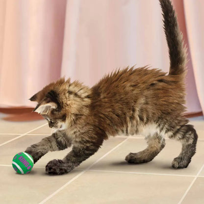 Kong Cat Active Tennisball mit Glöckchen Ö – 4 cm