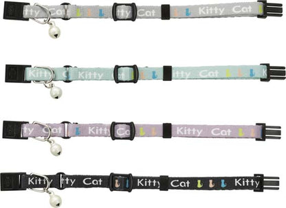 Junior Halsband Kitty Cat Schnellverschluss Glöckchen Gummiband Nylon Blau