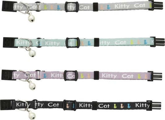 Junior Halsband Kitty Cat Schnellverschluss Glöckchen Gummiband Nylon Blau