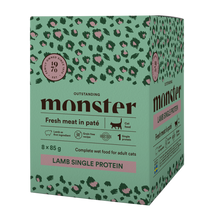 Monster Cat Pouches Adult Lamb 85 g (8er-Pack)