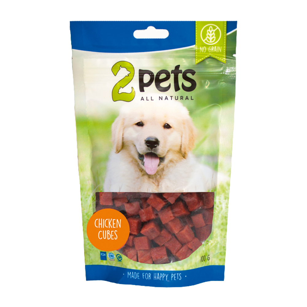 2PETS Dogsnack Hühnerwürfel – 100 g