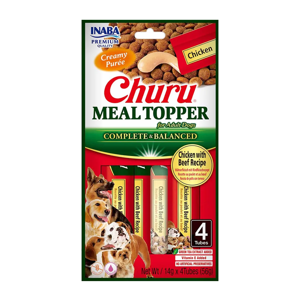 Churu Dog Meal Topper Chicken/Beef - 4 ST
