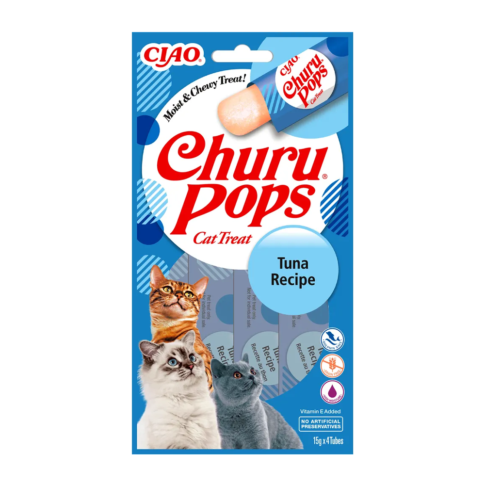Churu Cat Pops Tonfisk - 4 ST | Endast 39 kr! - Zoogiganten