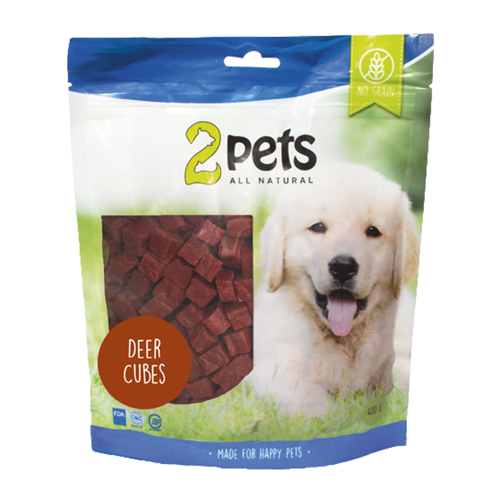 2PETS Dogsnack Deer Cubes