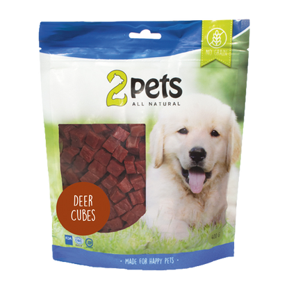2PETS Dogsnack Deer Cubes