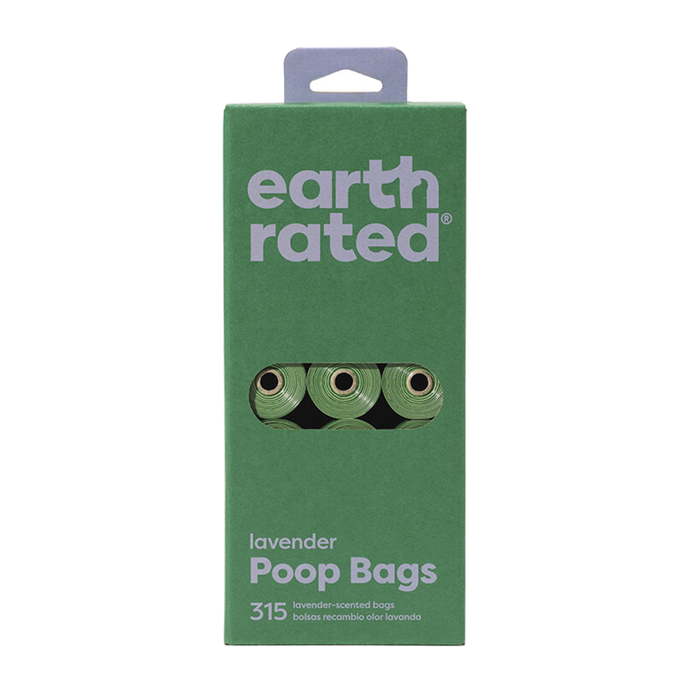 Earth Rated Hundekotbeutel Lavendel – 21er-Pack