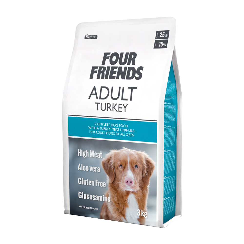 Fourfriends Dog Adult Kalkon | Endast 349 kr! - Zoogiganten