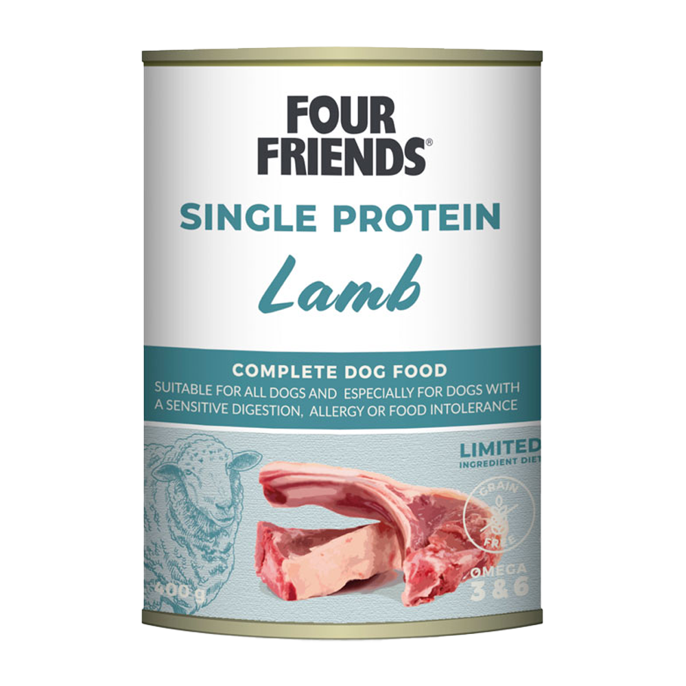 FourFriends Hundefutter Lamm Dose – 400 g
