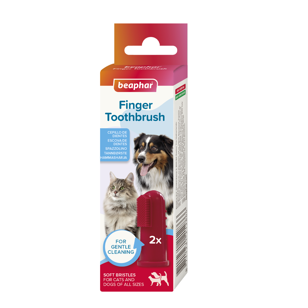 Fingertandborste - 2 Par