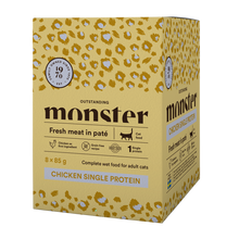 Monster Cat Pouches Adult Huhn 85 g (8er-Pack)