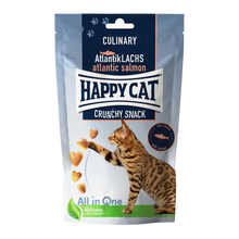 Happycat Crunchy Snack, Lachs/Erbsen, - 70 G